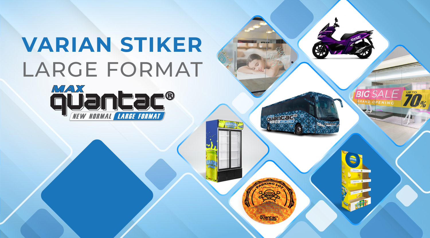 8 Varian Stiker Large Format QUANTAC® MAX